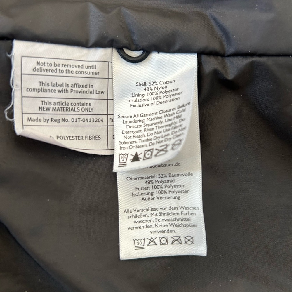 Eddie Bauer winter coat with removable fur vest - Picture 3 of 8